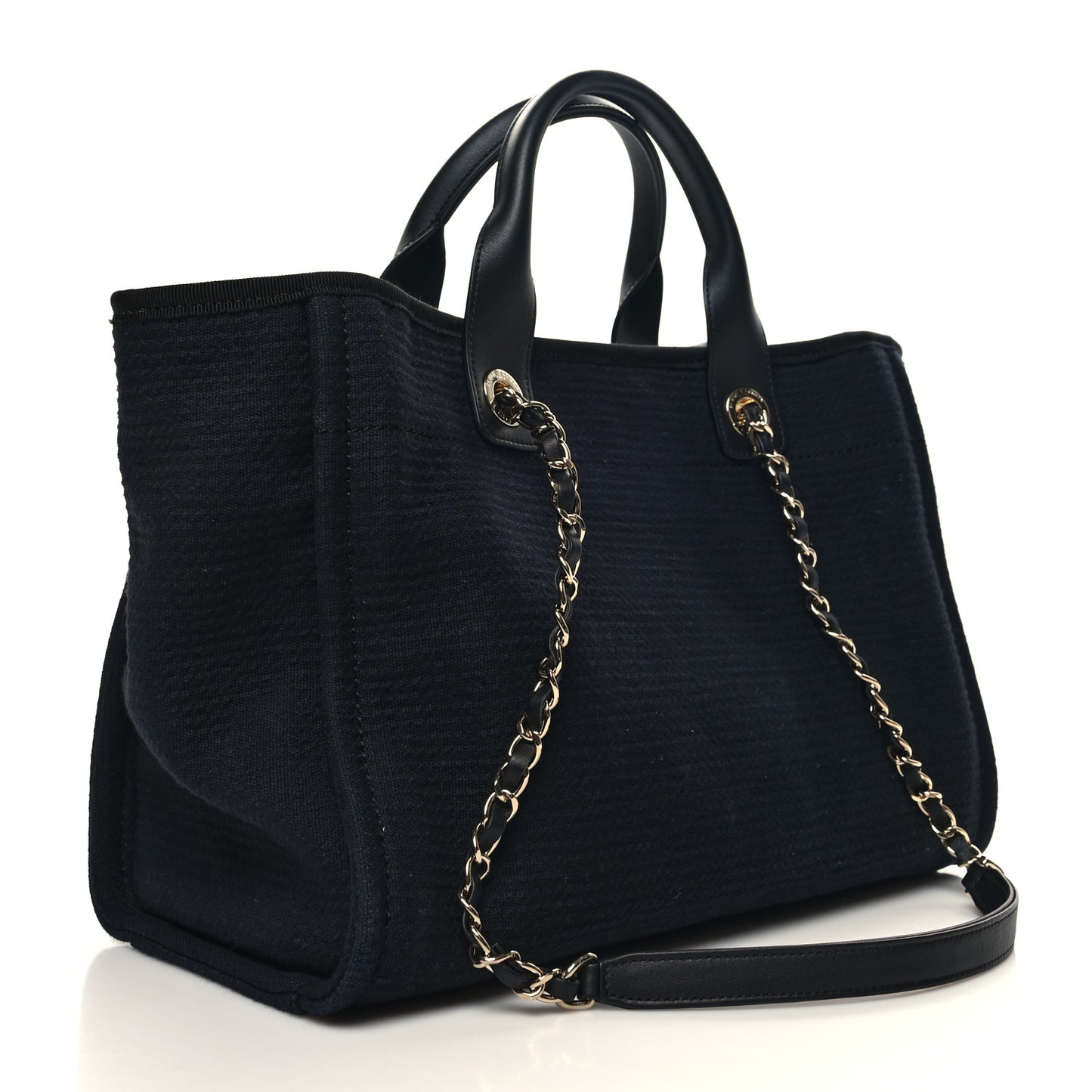 Mixed Fibers Small Deauville Tote Black