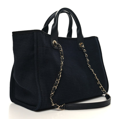 Chanel Mixed Fibers Small Deauville Tote Black 4 of 11