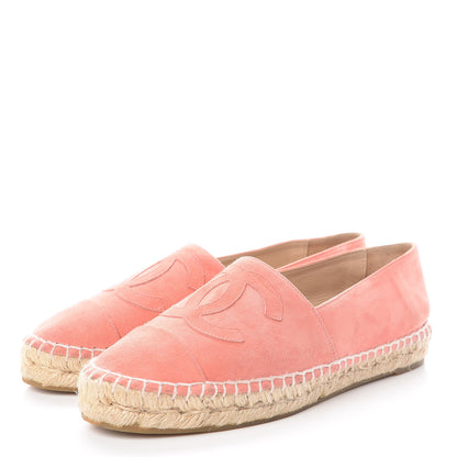 Chanel Suede CC Espadrilles 37 Pink 3 of 11