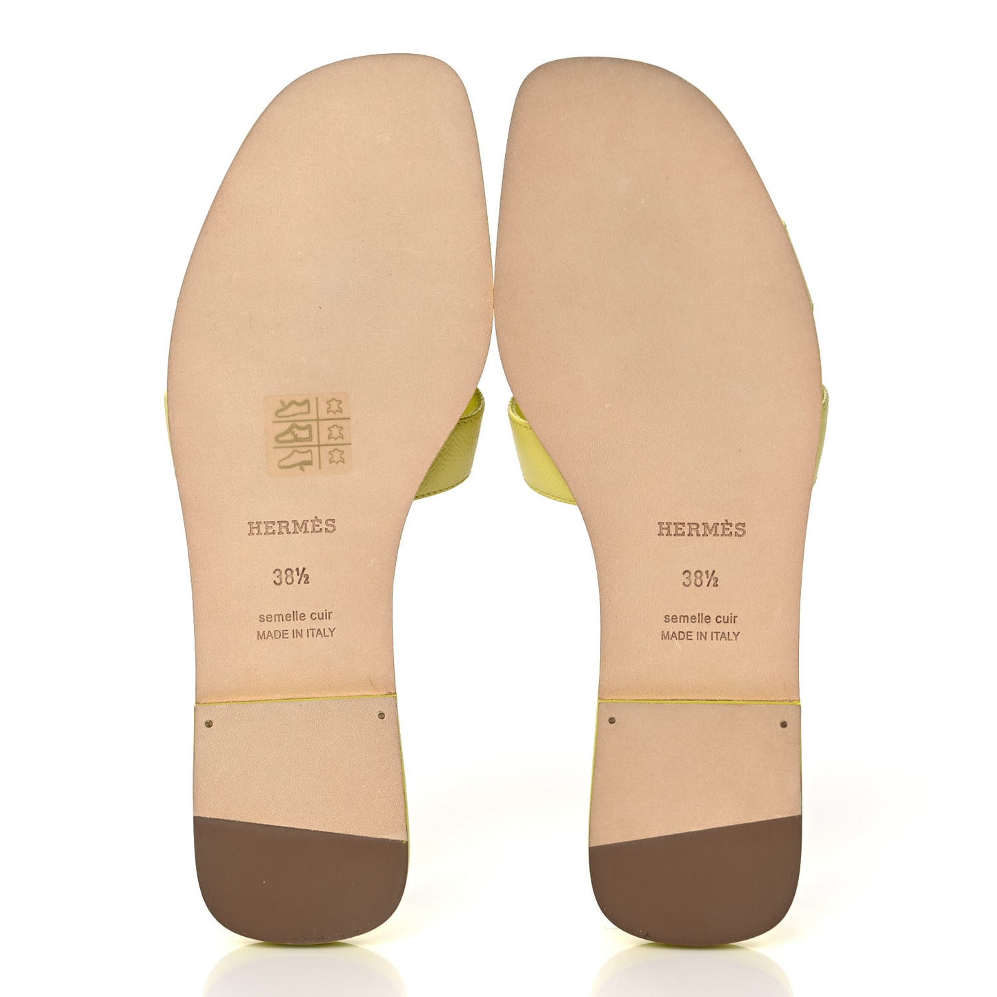 Epsom Oran Sandals 38.5 Jaune Pollen