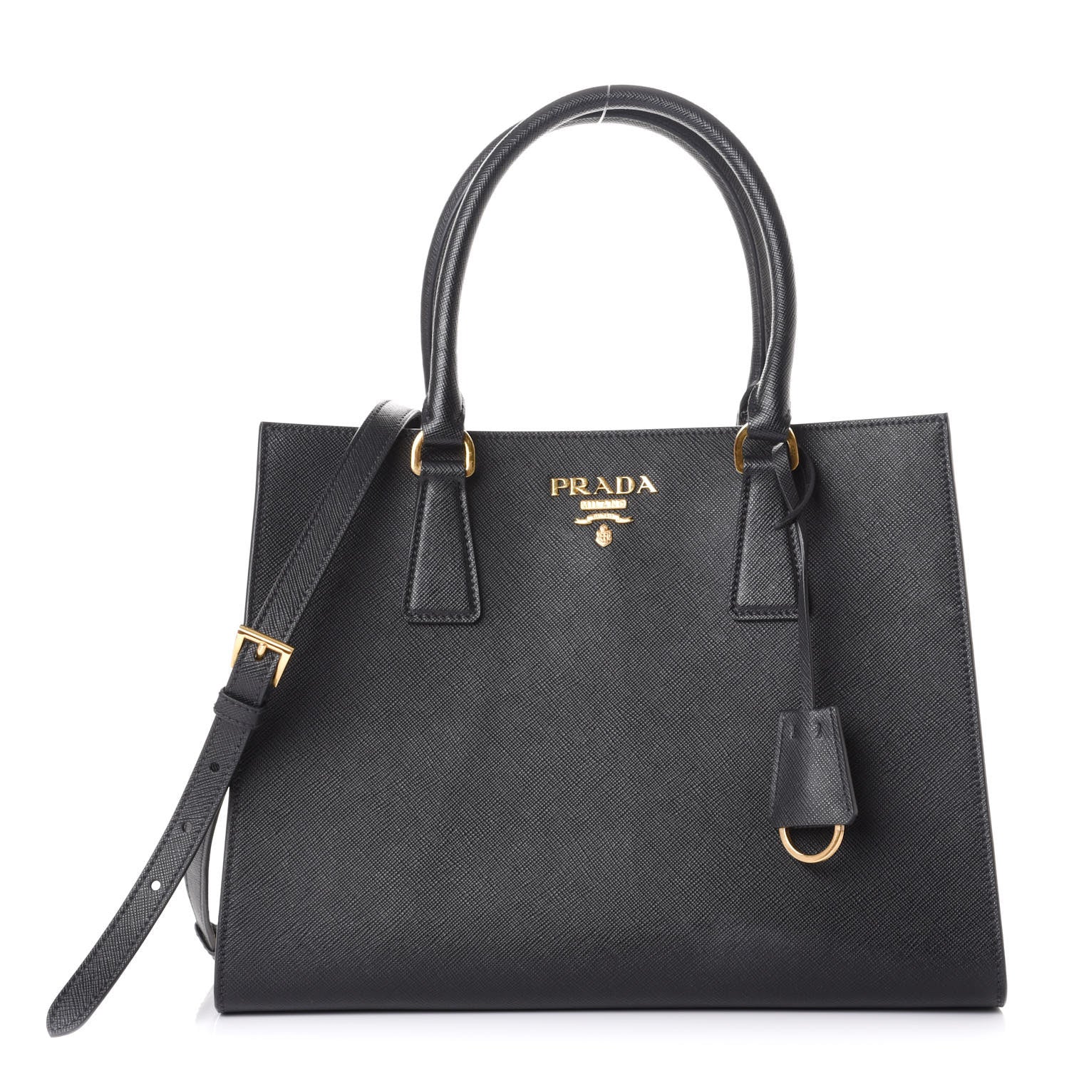 Prada Saffiano Tote Black 1 of 11