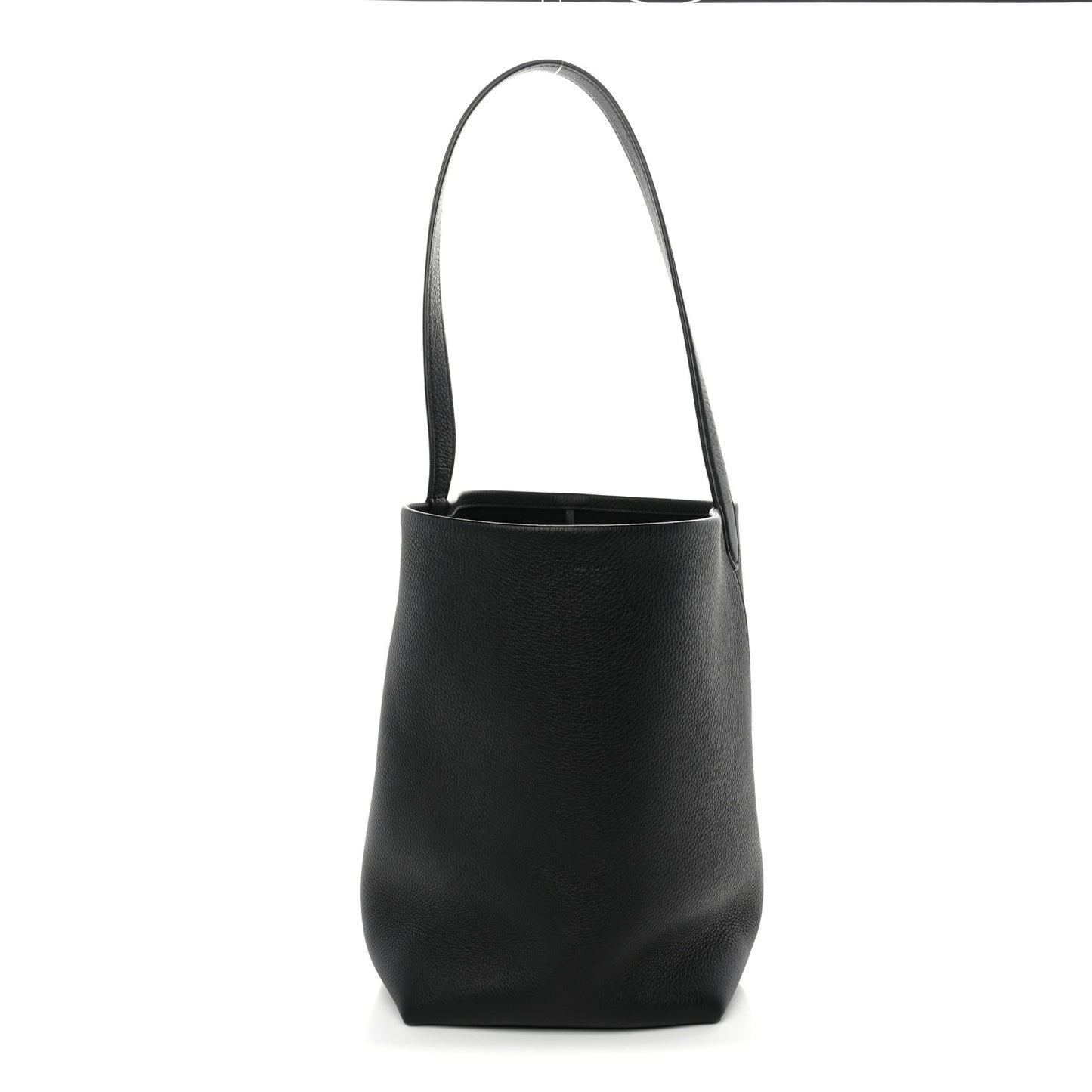 Grained Calfskin Medium N/S Park Tote Black