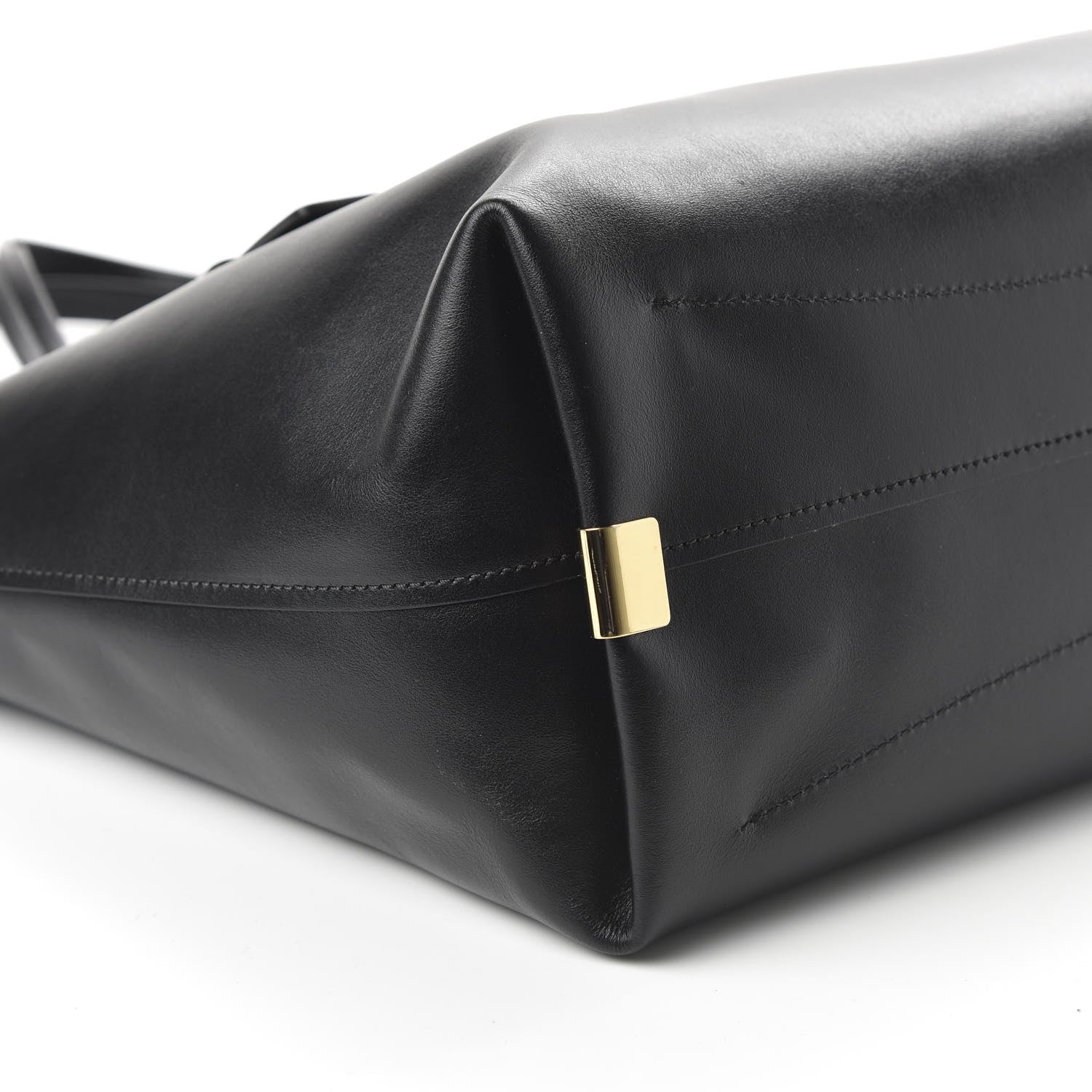 Chloe Shiny Calfskin Suede Medium C Zipped Tote Black 6 of 10