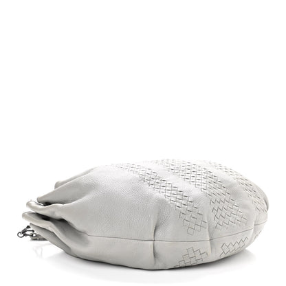 Bottega Veneta Cervo Deerskin Intrecciato Hobo Light Grey 4 of 10