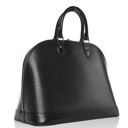 Louis Vuitton Epi Alma MM Black 3 of 9