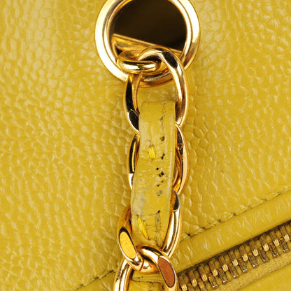 Chanel Caviar Large CC Shoulder Bag Chartreuse 9 of 9