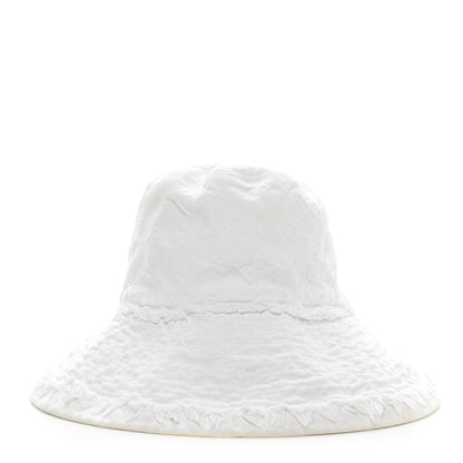 Louis Vuitton Monogram Denim Fringe Bucket Hat L White 3 of 9