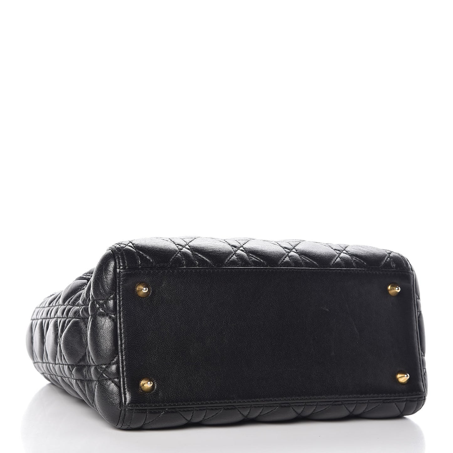 Lambskin Cannage Medium Lady Dior Black
