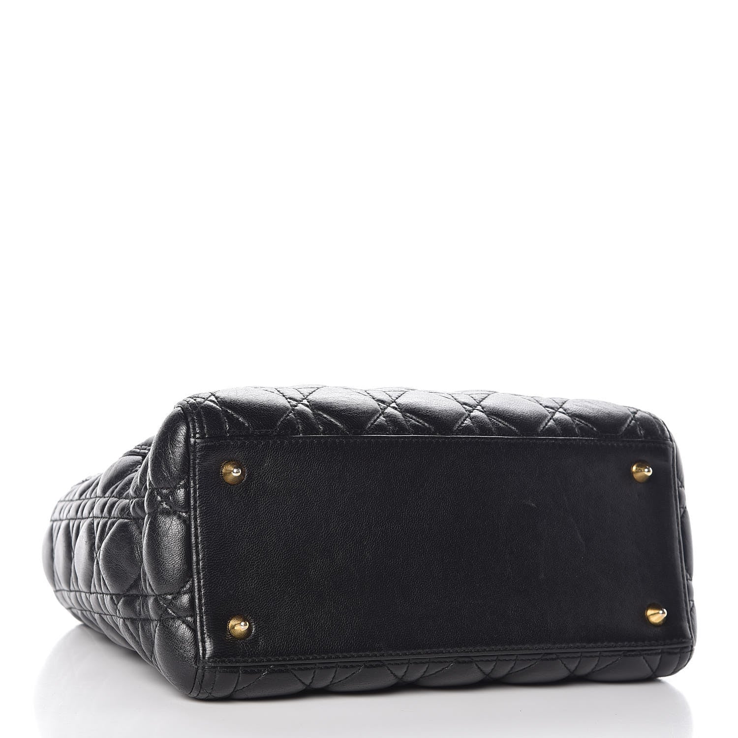 Christian Dior Lambskin Cannage Medium Lady Dior Black 5 of 12