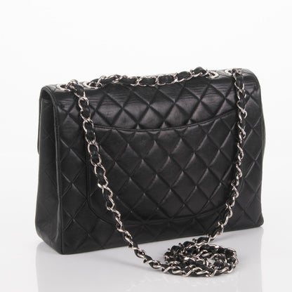 Chanel Lambskin Quilted Jumbo Single Flap Black 3 of 7