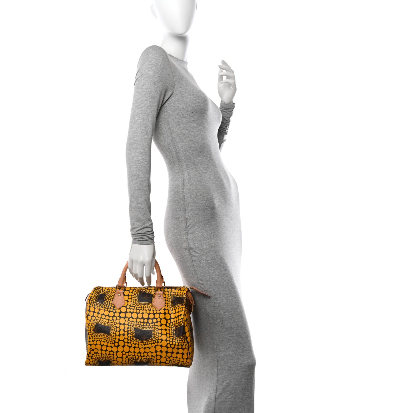 Monogram Kusama Town Speedy 30 Yellow