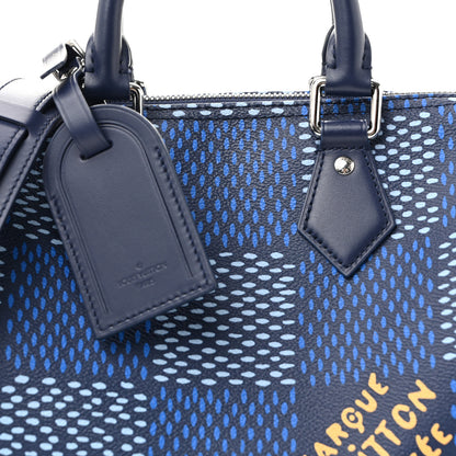 Louis Vuitton Damier Heritage Speedy Bandouliere 25 Blue 7 of 13