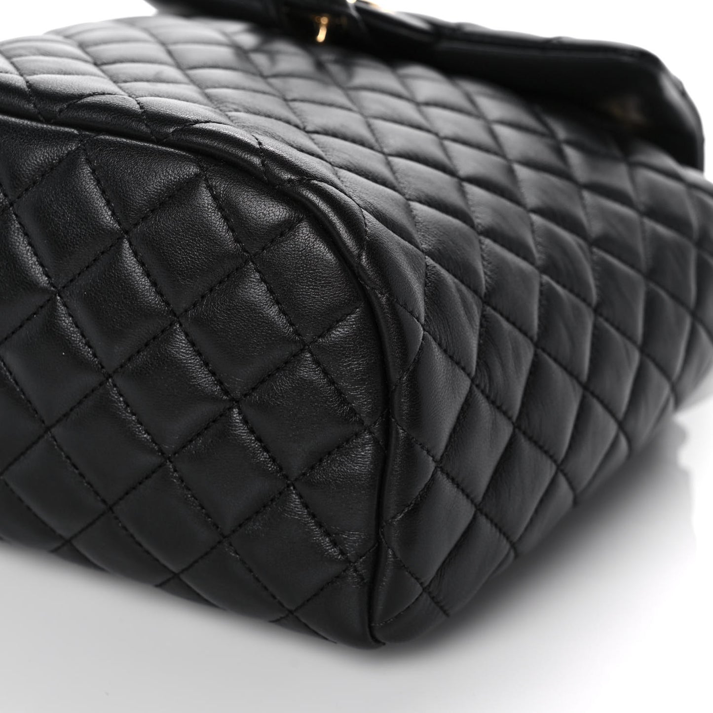 Lambskin Quilted Small Urban Spirit Backpack Black