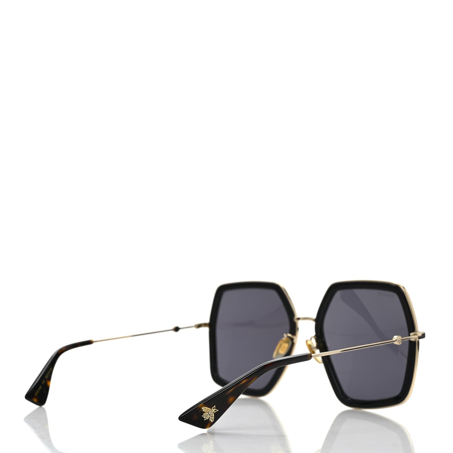 Gucci Acetate Oversize Square Frame GG0106S Sunglasses Black 4 of 7