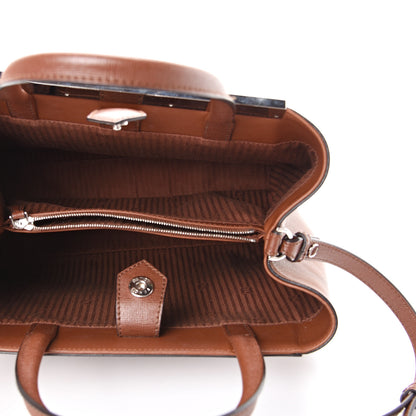 Fendi Vitello Elite Petite 2Jours Tote Walnut 4 of 9