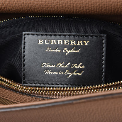Burberry Derby Calfskin House Check Medium Camberley Dark Sand 6 of 11