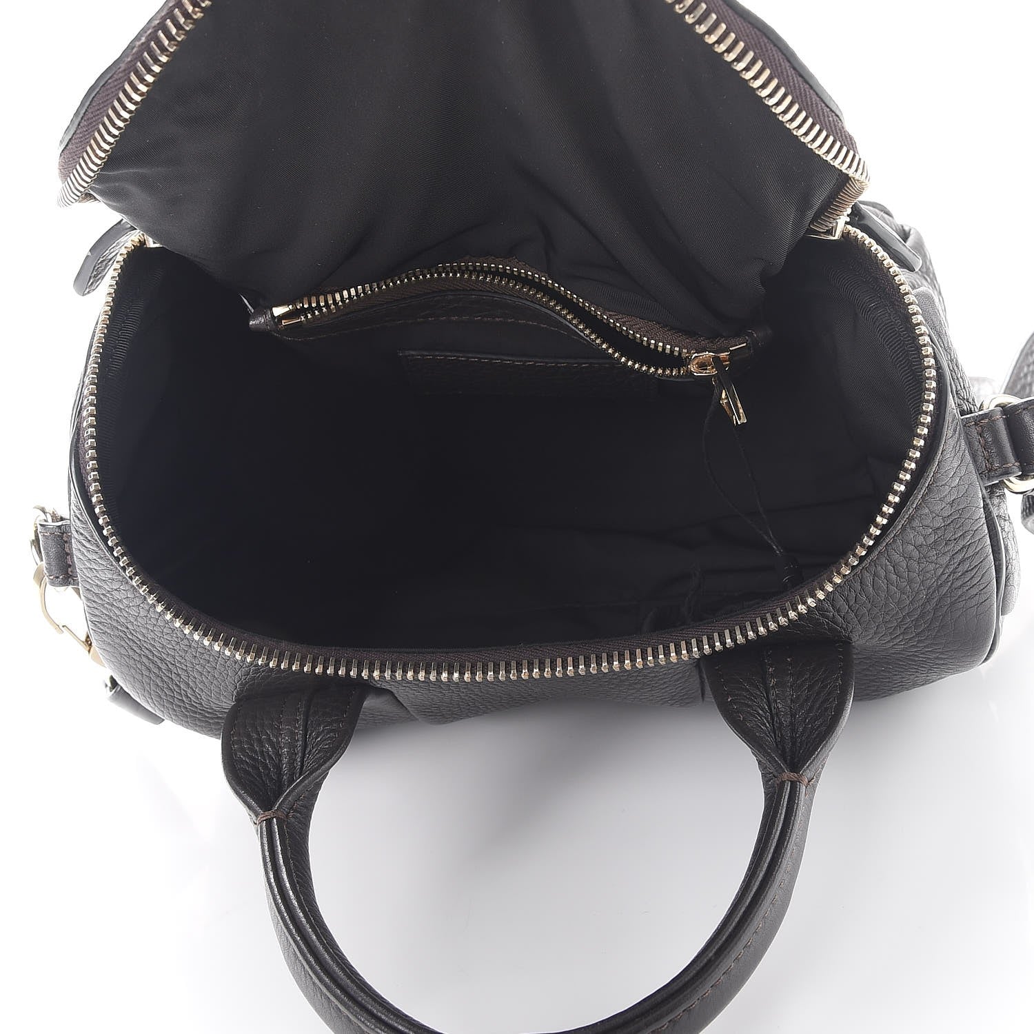 Alexander Wang Pebbled Lambskin Rockie Brown Gold Hardware 5 of 10