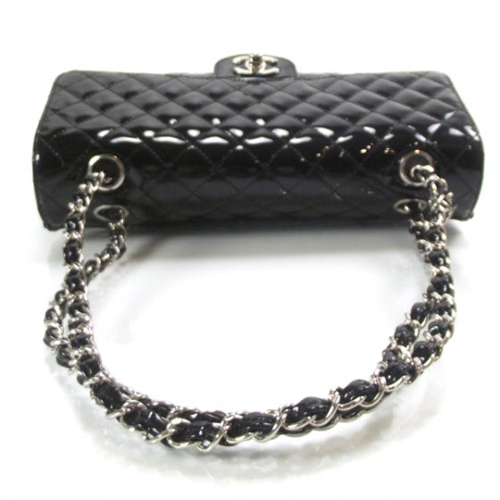 Chanel Patent Secret Label Medium Flap Black 5 of 14