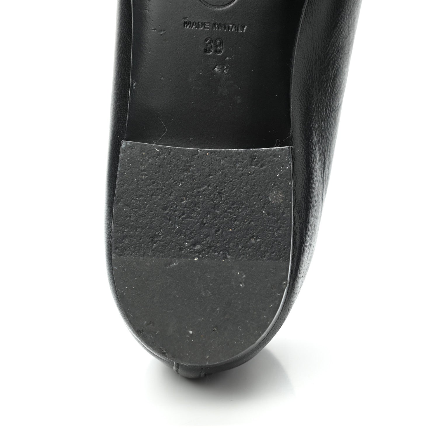 Chanel Lambskin Patent Cap Toe Ballerina Flats 39 Black 11 of 13