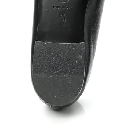 Chanel Lambskin Patent Cap Toe Ballerina Flats 39 Black 11 of 13