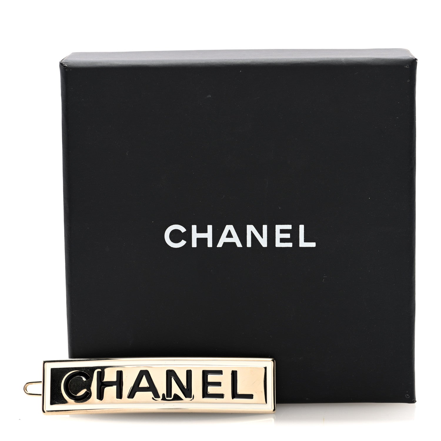 Chanel Metal Enamel Logo Hair Clip Gold 1865390 – FASHIONPHILE