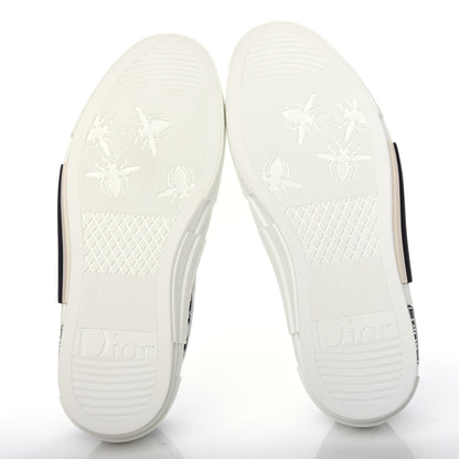 Christian Dior Technical Canvas Oblique Mens B23 Slip On Sneakers 38 Black White 6 of 11