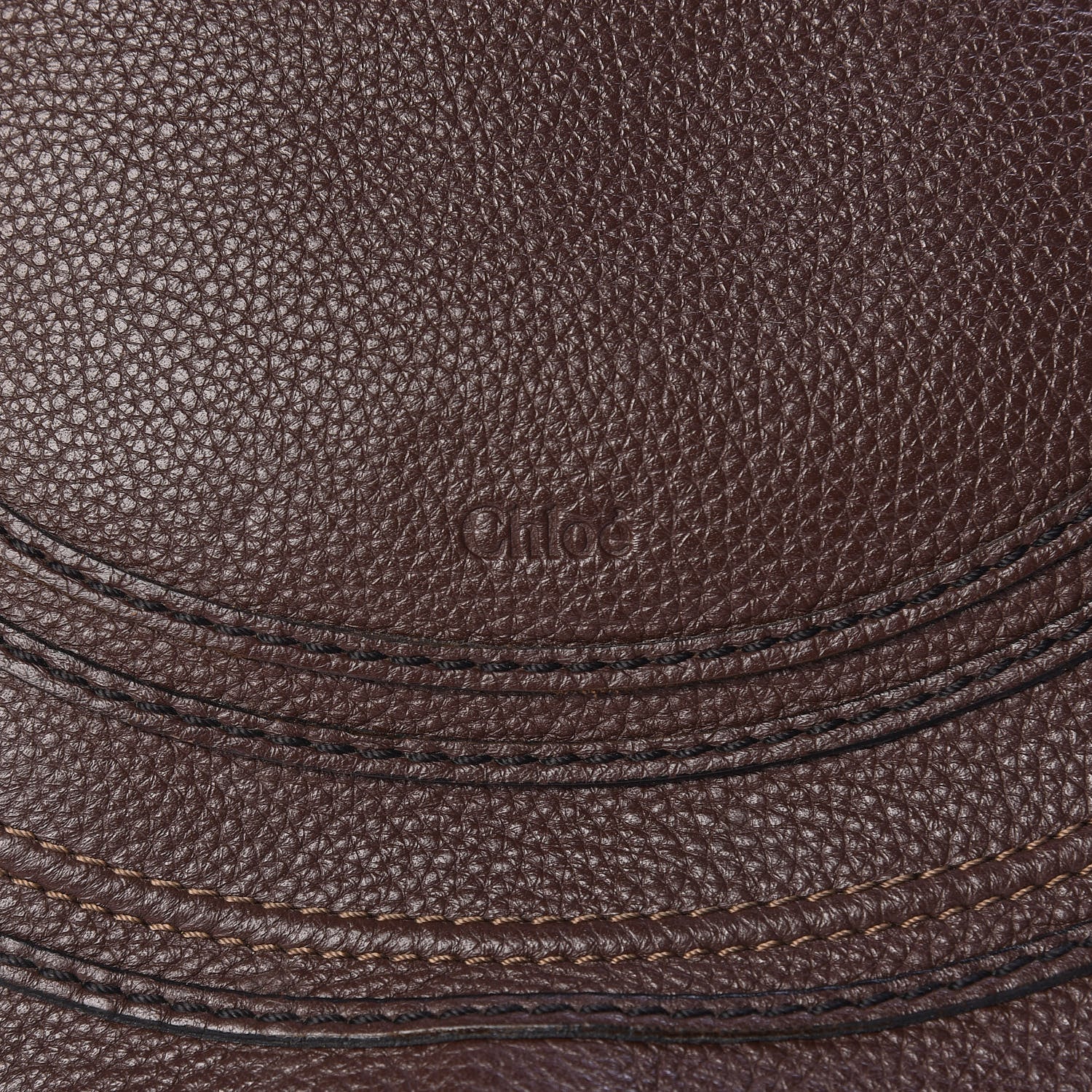 Chloe Calfskin Medium Marcie Round Crossbody Bag Coffee Shot 13 of 13