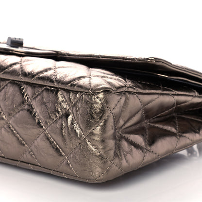 Chanel Metallic Aged Calfskin Quilted 50th Anniversary 2.55 Reissue 227 Flap Bronze 10 of 15