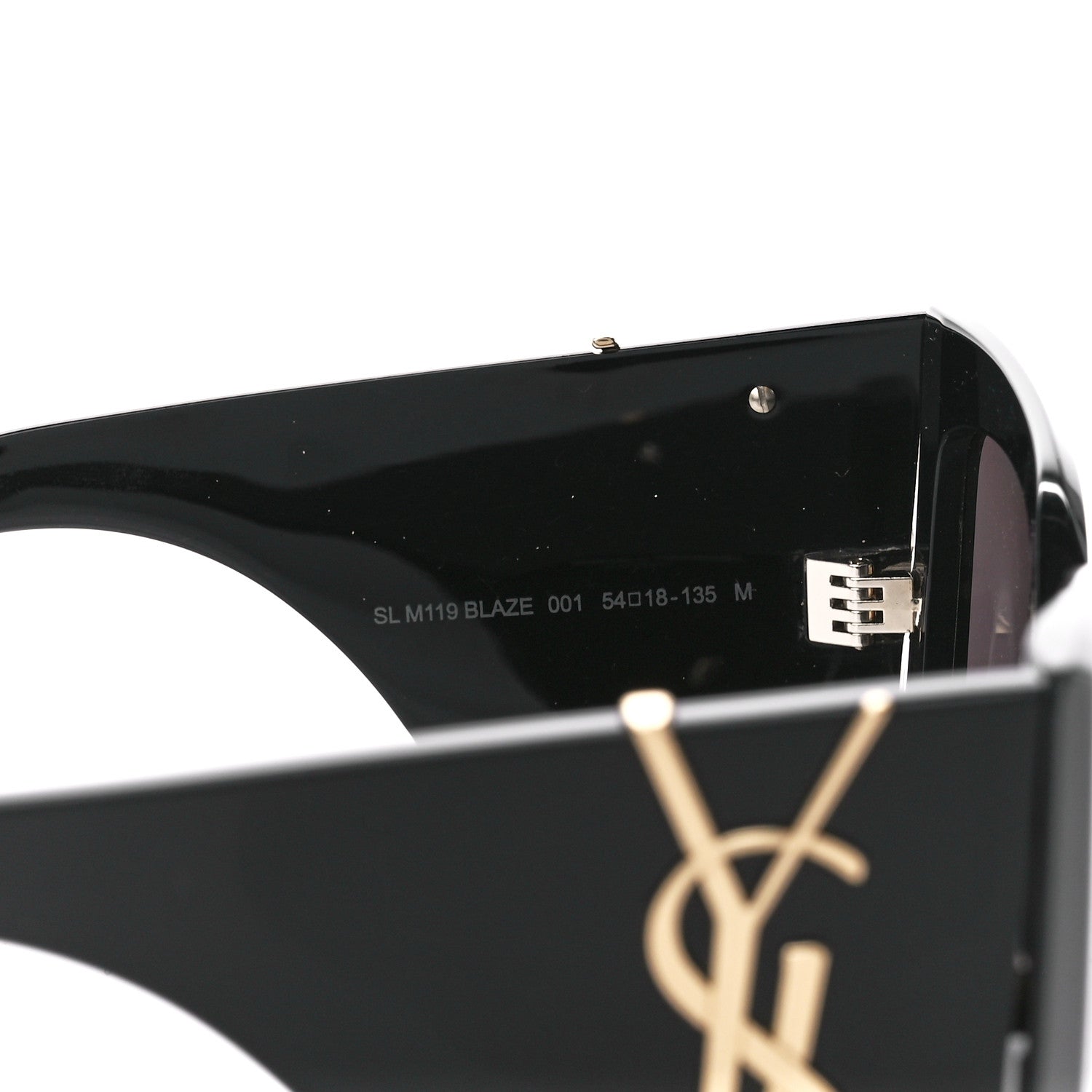 Saint Laurent Acetate Blaze Sunglasses SL M119 Black 5 of 8
