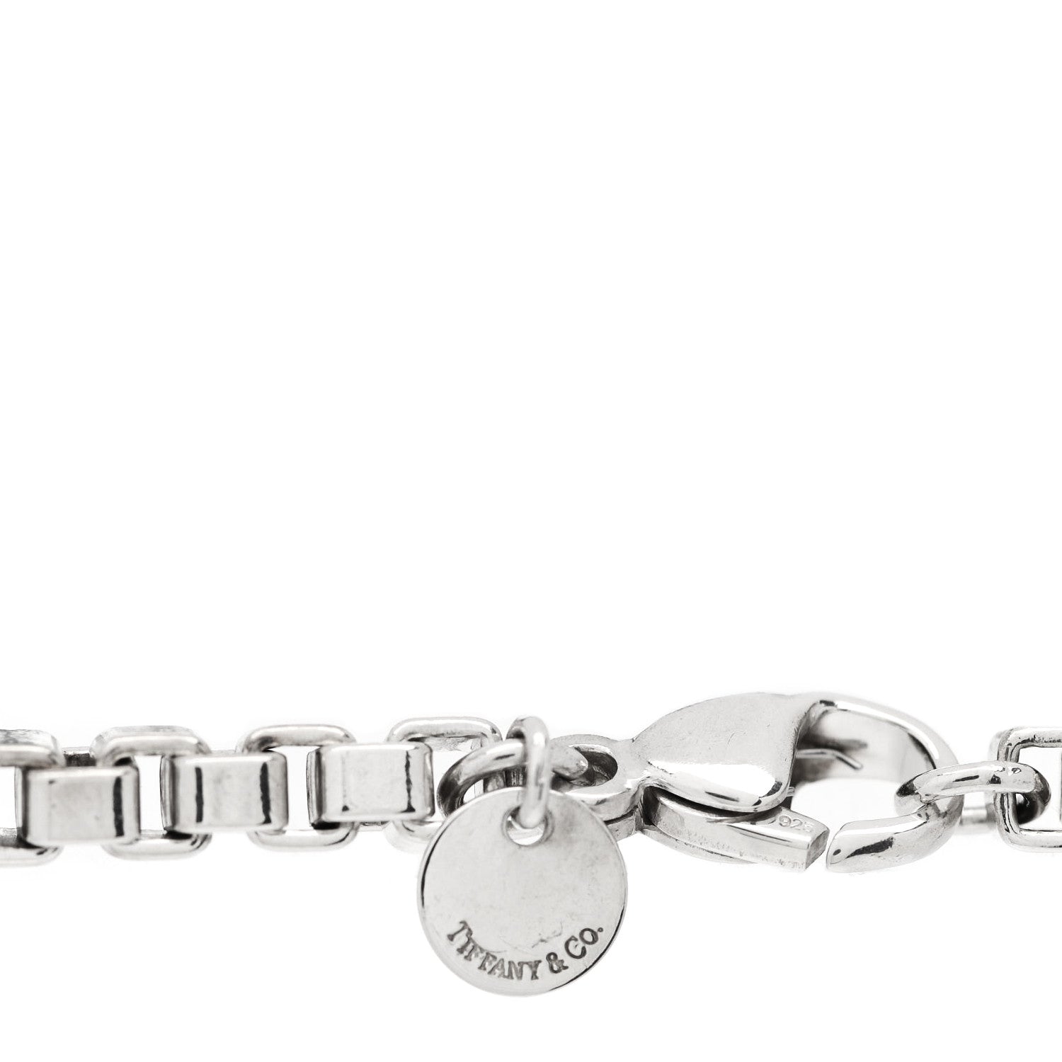 Tiffany Sterling Silver 4mm Venetian Link Bracelet 3 of 4