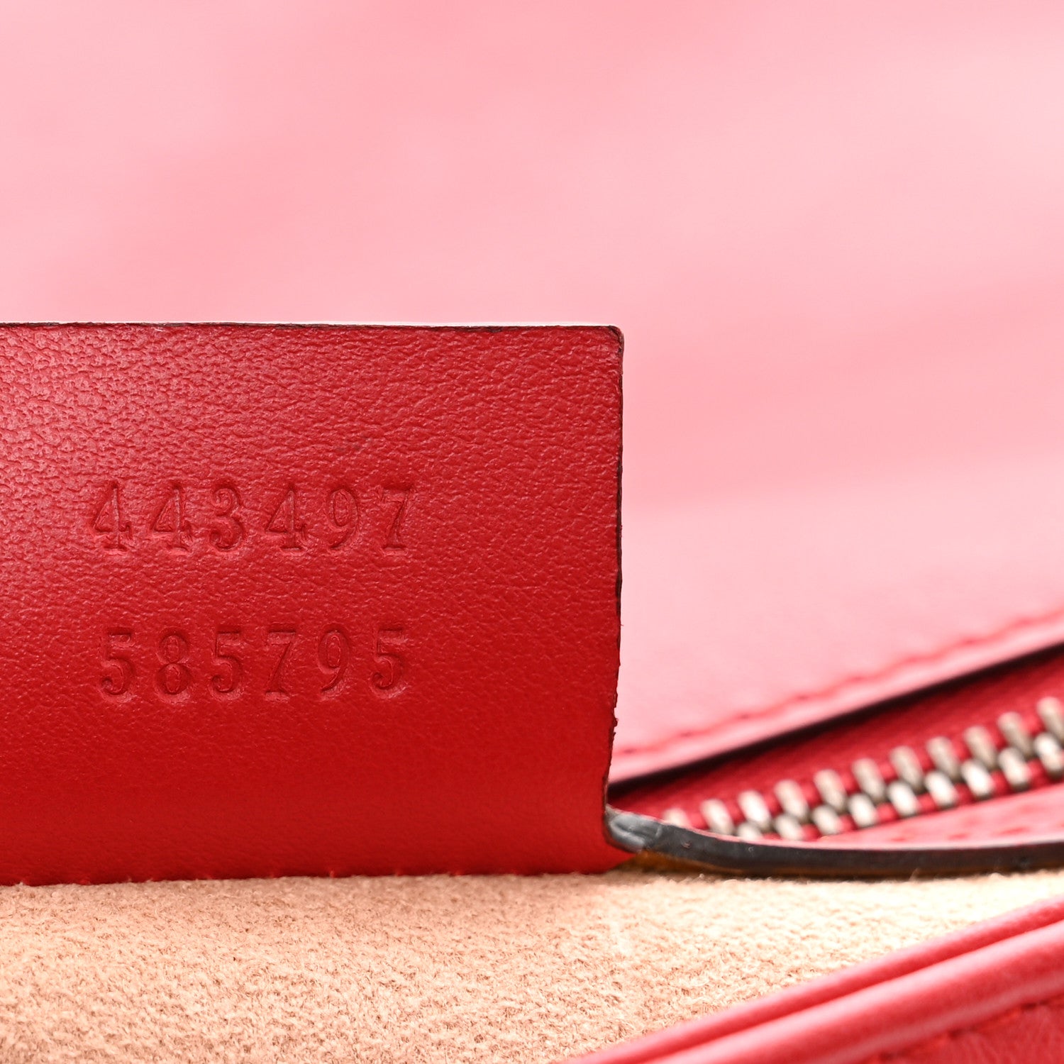 Gucci Calfskin Matelasse Small GG Marmont Shoulder Bag Hibiscus Red 8 of 12