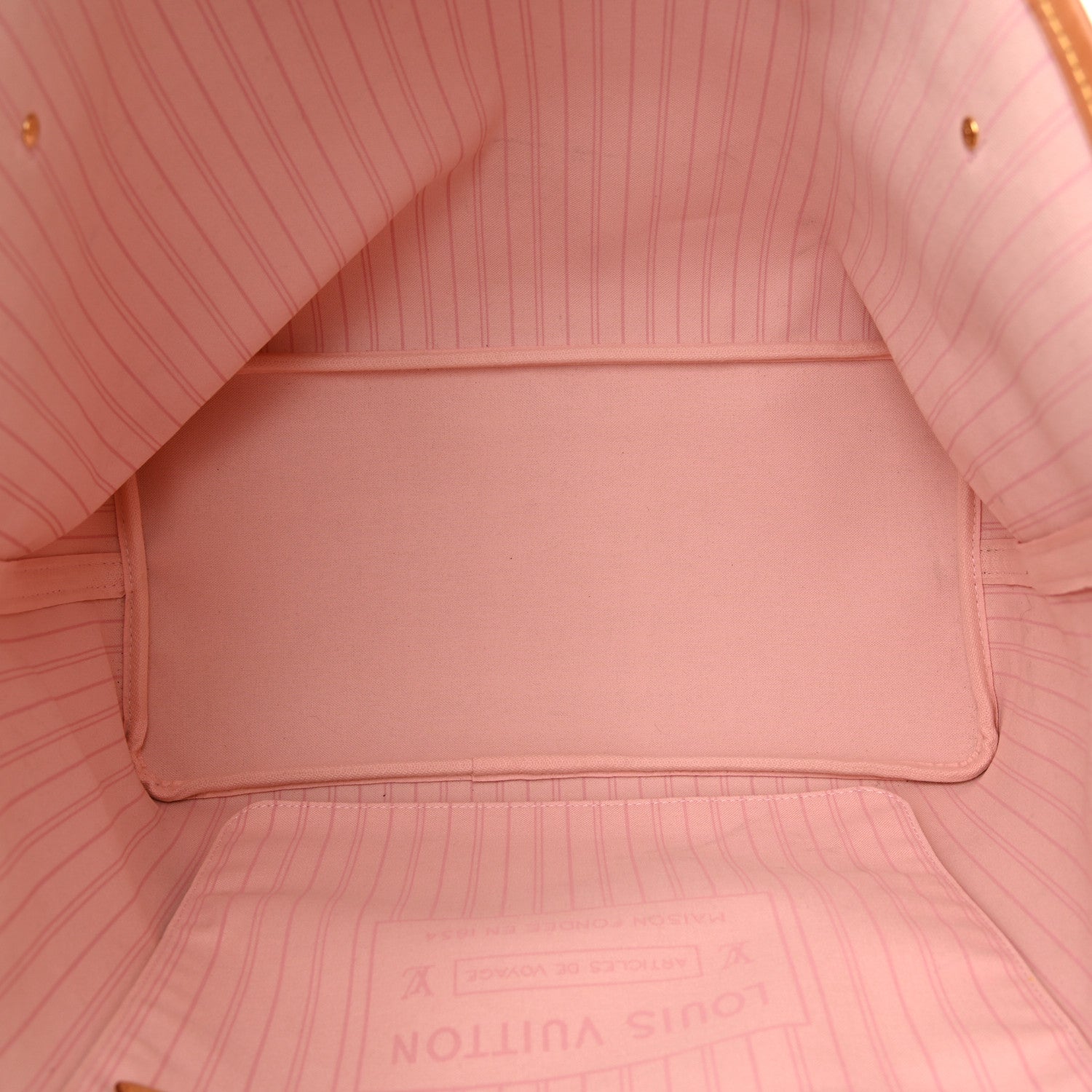 Louis Vuitton Damier Azur Neo Neverfull GM Rose Ballerine 6 of 19