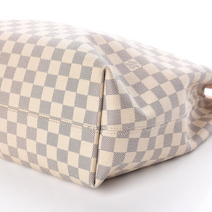 Louis Vuitton Damier Azur Graceful MM Rose Ballerine 10 of 11