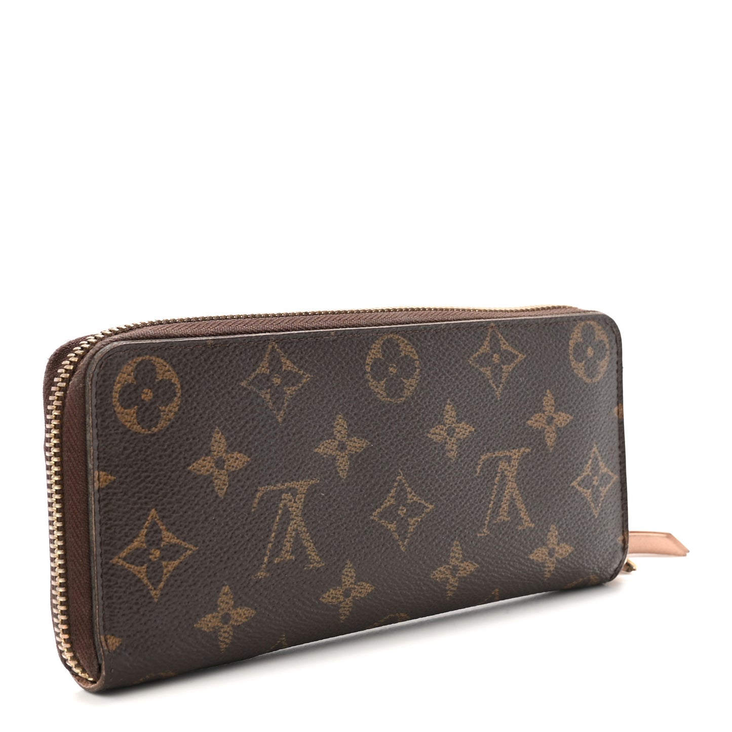 Monogram Clemence Wallet Rose Ballerine