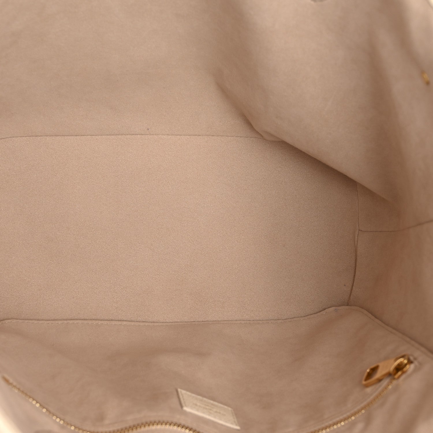 Louis Vuitton Empreinte Monogram Giant Neverfull MM Creme Rose Trianon 5 of 12
