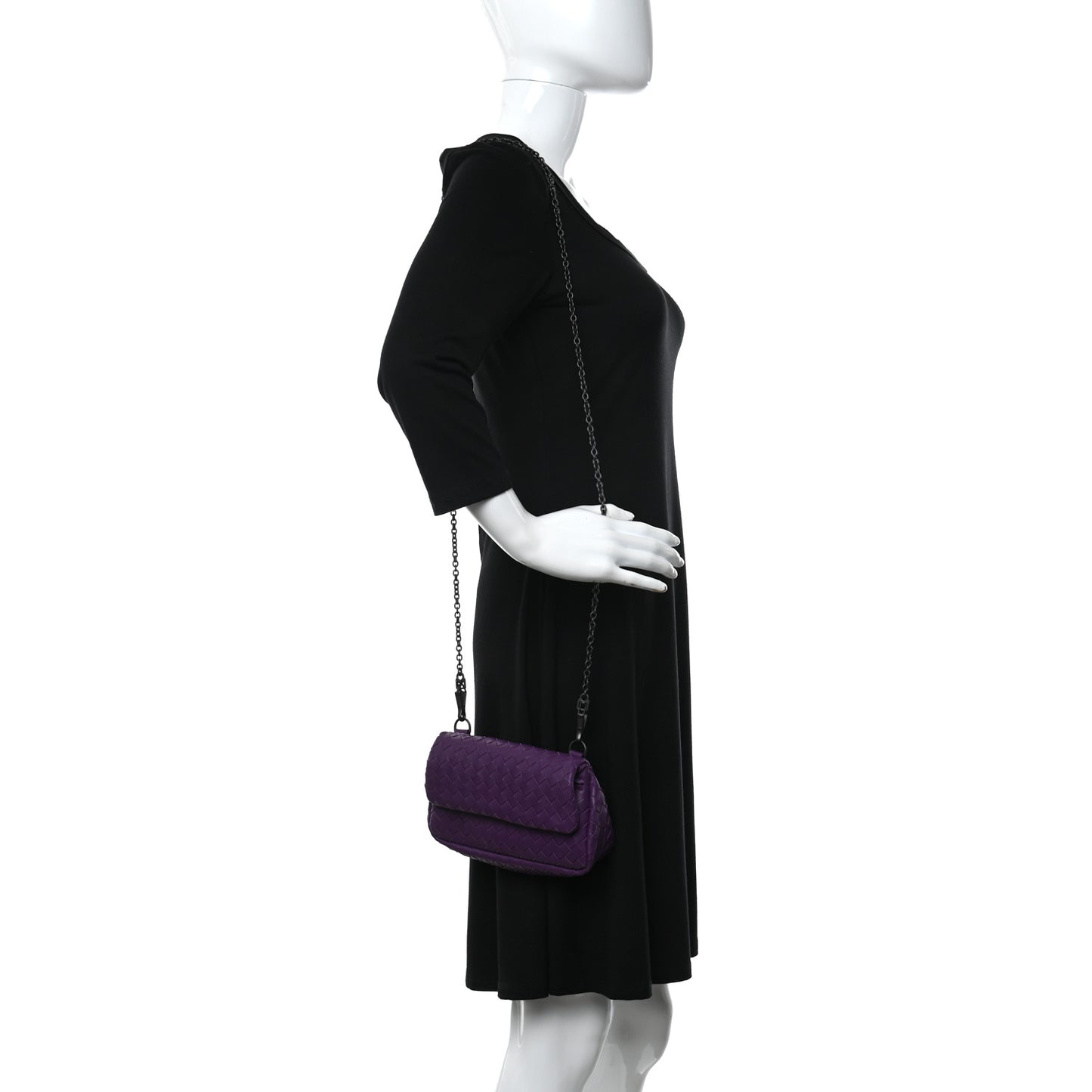 Nappa Intrecciato Mini Messenger Bag Byzantine