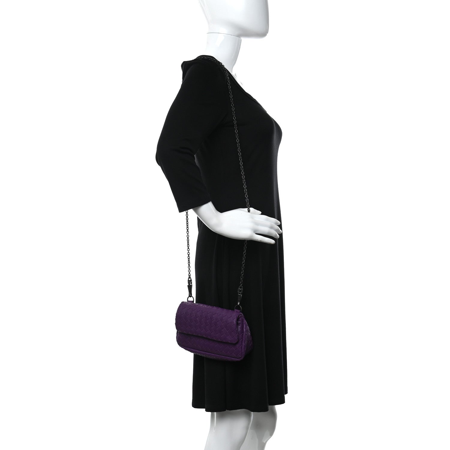 Bottega Veneta Nappa Intrecciato Mini Messenger Bag Byzantine 2 of 14
