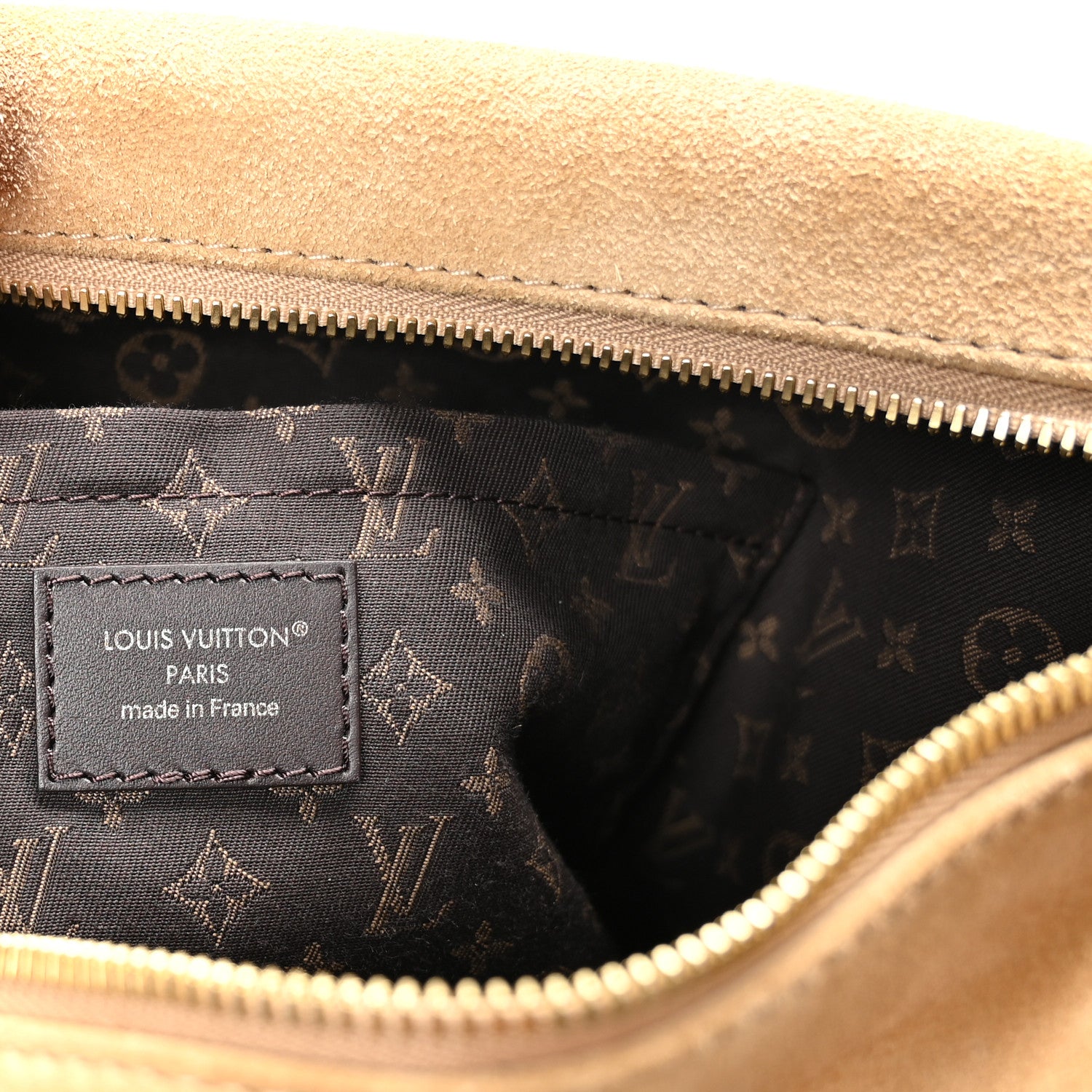 Louis Vuitton Suede Monogram Express MM Hazelnut 6 of 11
