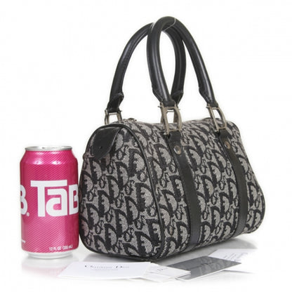 Christian Dior Monogram Small Boston Black 2 of 11