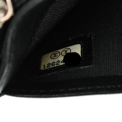 Chanel Lambskin Quilted Yen Wallet Black 8 of 9