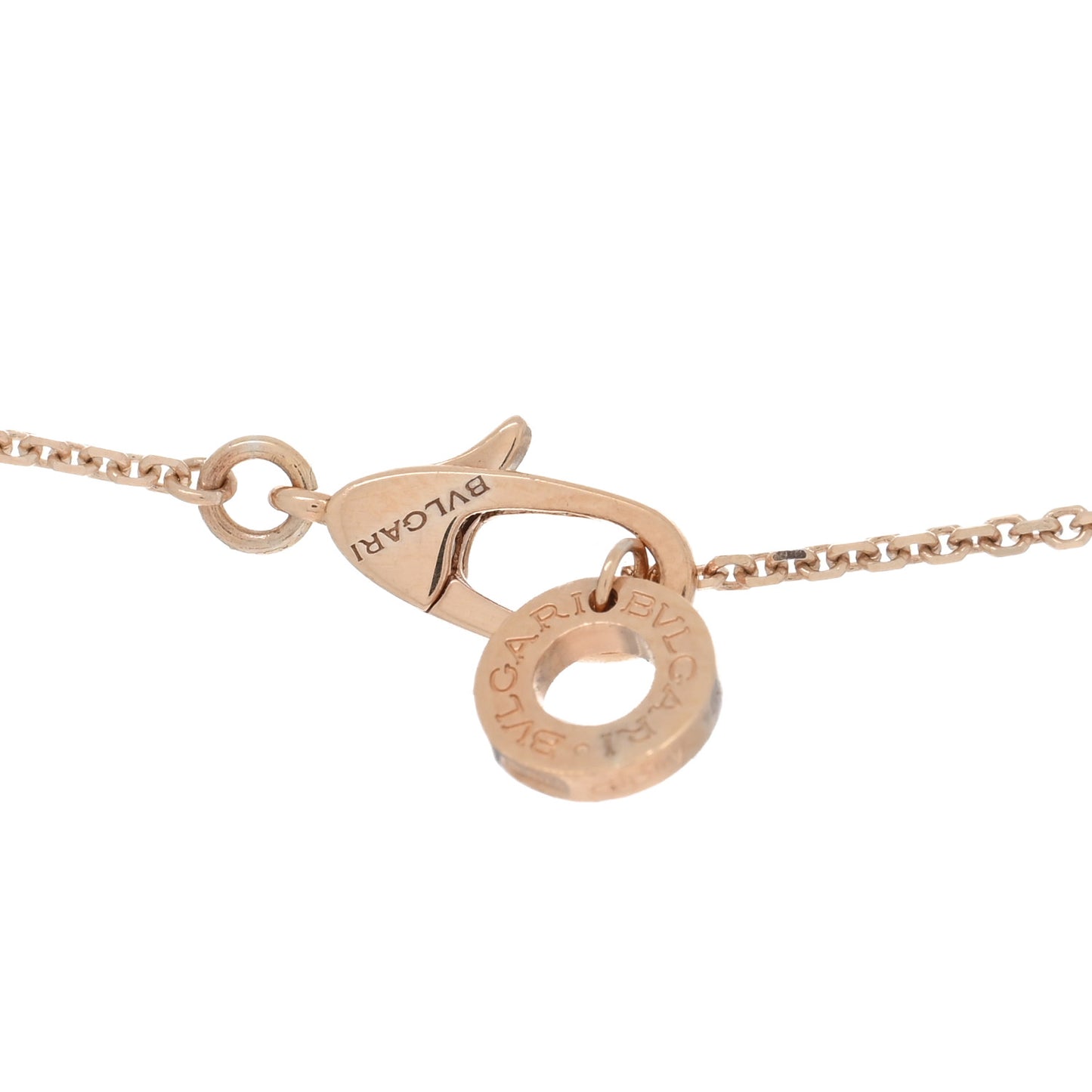 18K Rose Gold Diamond Mother of Pearl Small Divas' Dream Pendant Necklace