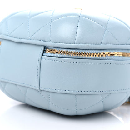 Chanel Lambskin Quilted Small CC Bubble Vanity Case Light Blue 9 of 9