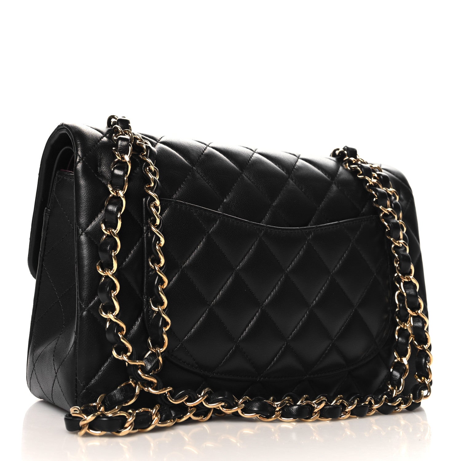 Chanel Lambskin Quilted Small Double Flap Black 3 of 10