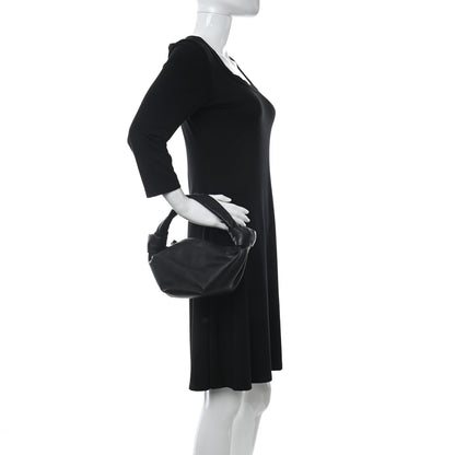 Bottega Veneta Calfskin Mini Double Knot Bag Black 2 of 11