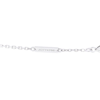 Van Cleef & Arpels 18K White Gold Guilloche Vintage Alhambra Pendant Necklace 5 of 6