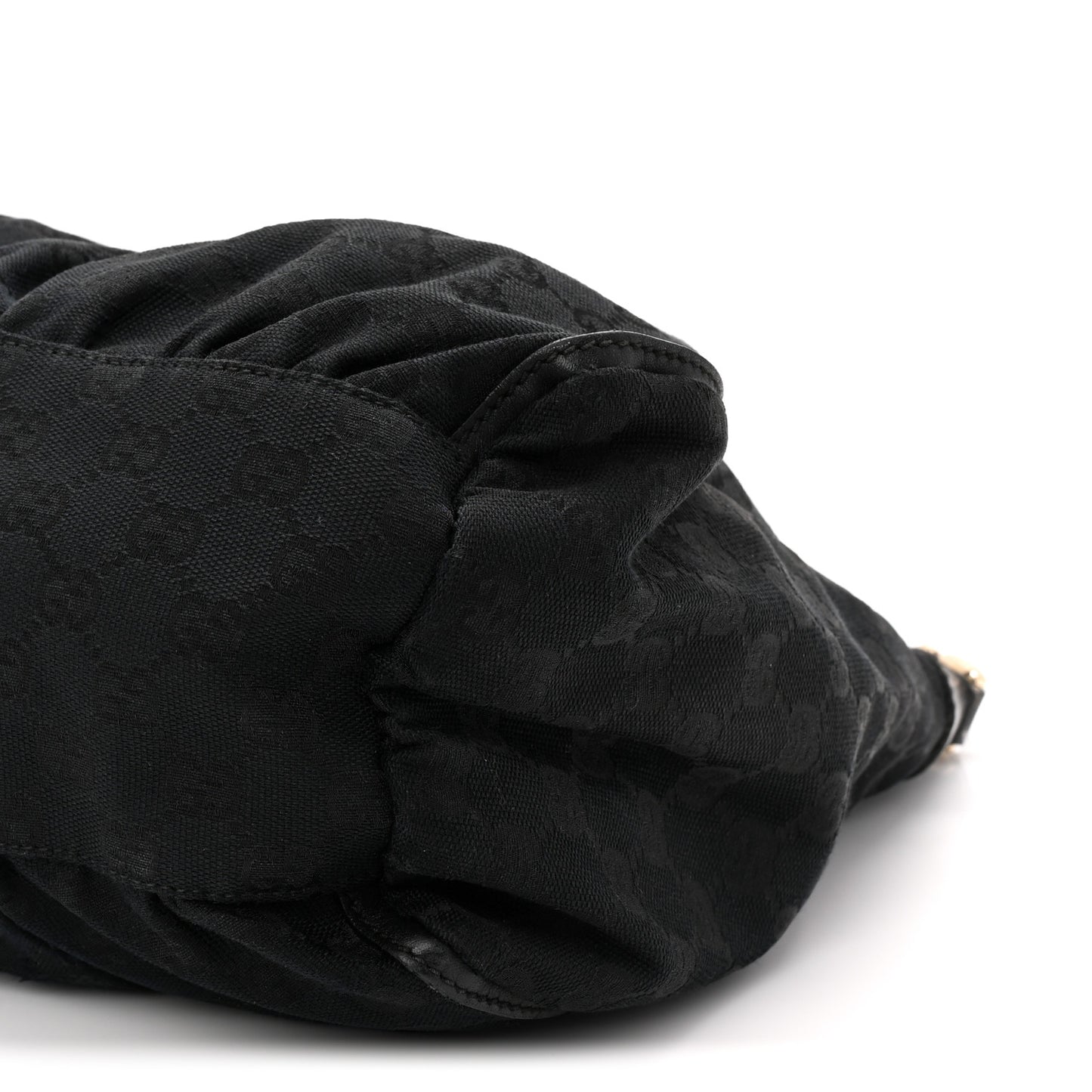 Monogram Large D Gold Ring Hobo Black