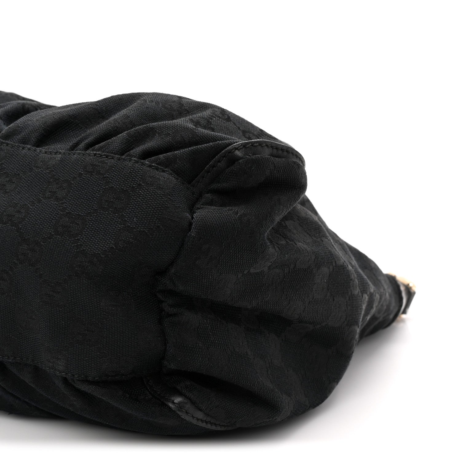 Gucci Monogram Large D Gold Ring Hobo Black 10 of 10