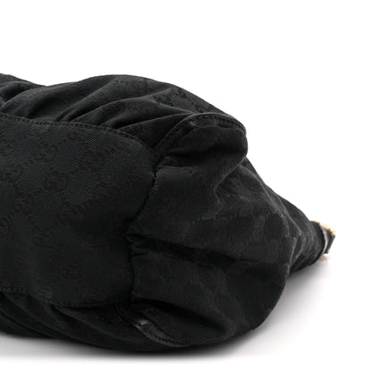 Gucci Monogram Large D Gold Ring Hobo Black 10 of 10