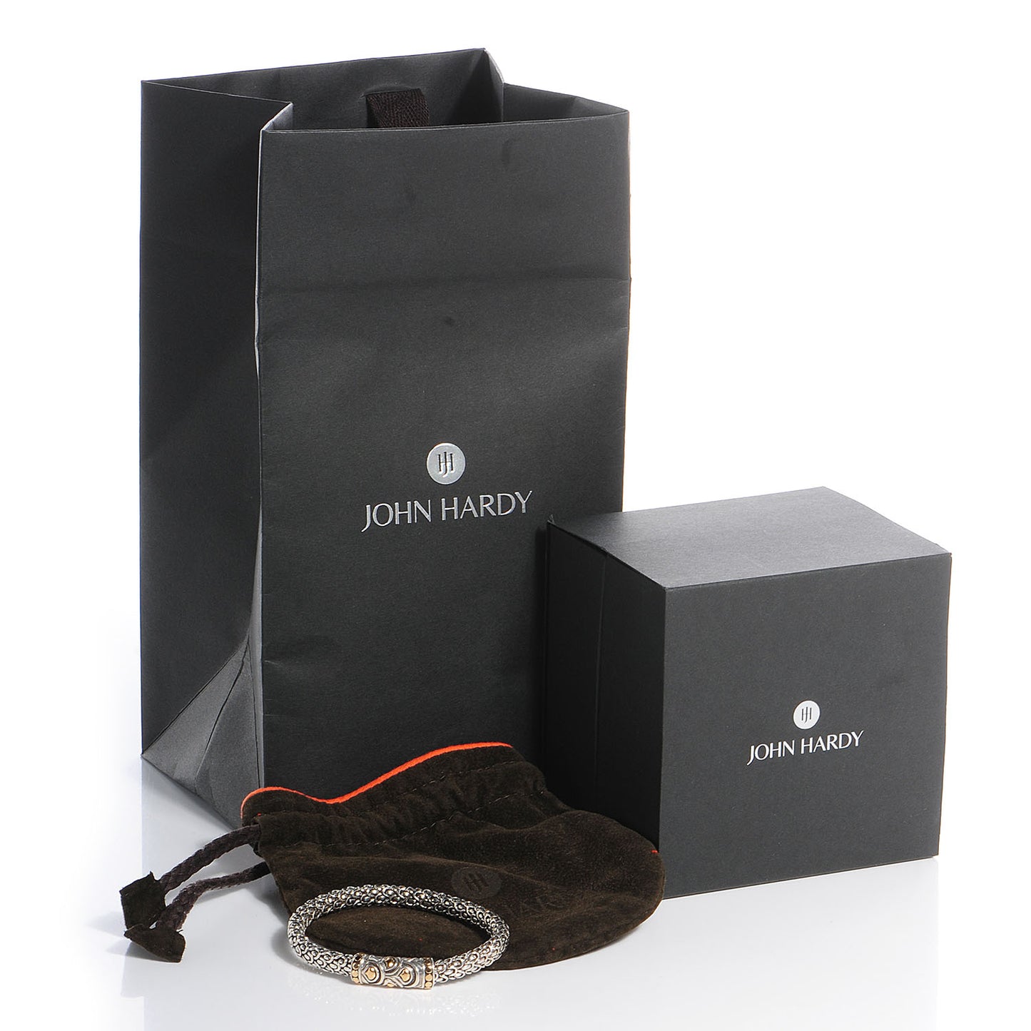 Sterling Silver 18K Yellow Gold 6mm Naga Station Bracelet