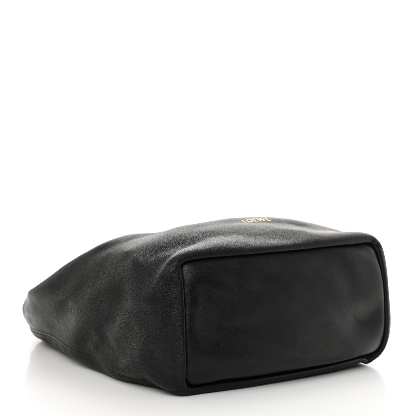 Buttery Nappa Lambskin Small Squeeze Bag Black